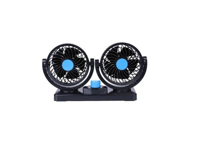 Portable Car Fan 🚗❄️ | 360° Rotatable Electric Cooling Fan with Adhesive Base & Low Noise