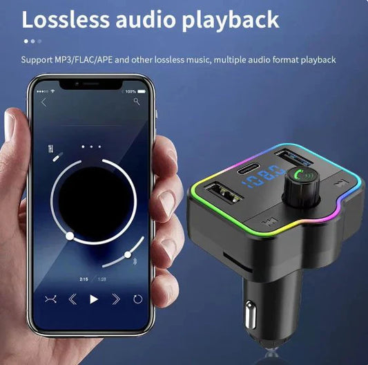 🚘 Car MP3 Player with Bluetooth, FM Transmitter & Dual USB Charging