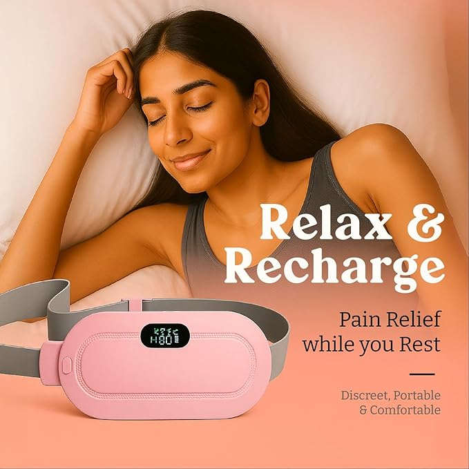 Electric Period Cramp Massager – Gentle Heating Pad for Quick Relief