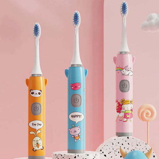 🦷 Children’s Cartoon Electric Toothbrush 🐼🦄 Fun & Gentle Brushing