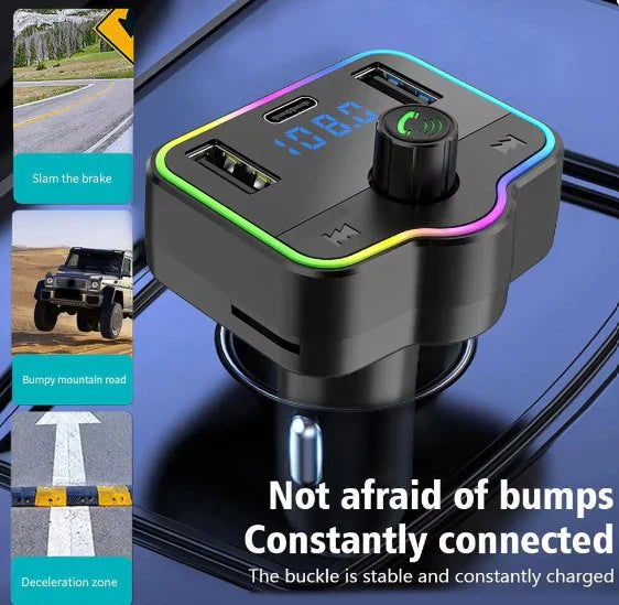 🚘 Car MP3 Player with Bluetooth, FM Transmitter & Dual USB Charging