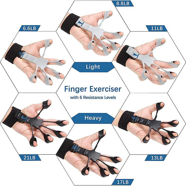 💪 Metal-Hook Grip Strength Trainer – Adjustable Hand Exerciser for Power & Endurance