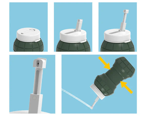 Portable Travel Bidet 550ml – Foldable, Soft Silicone Bottle