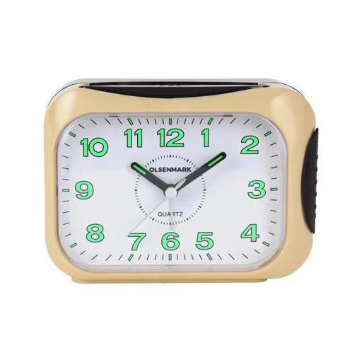 🔔 Bell Alarm Clock⏰ – Silent Twin Bell Quartz Clock for Heavy Sleepers
