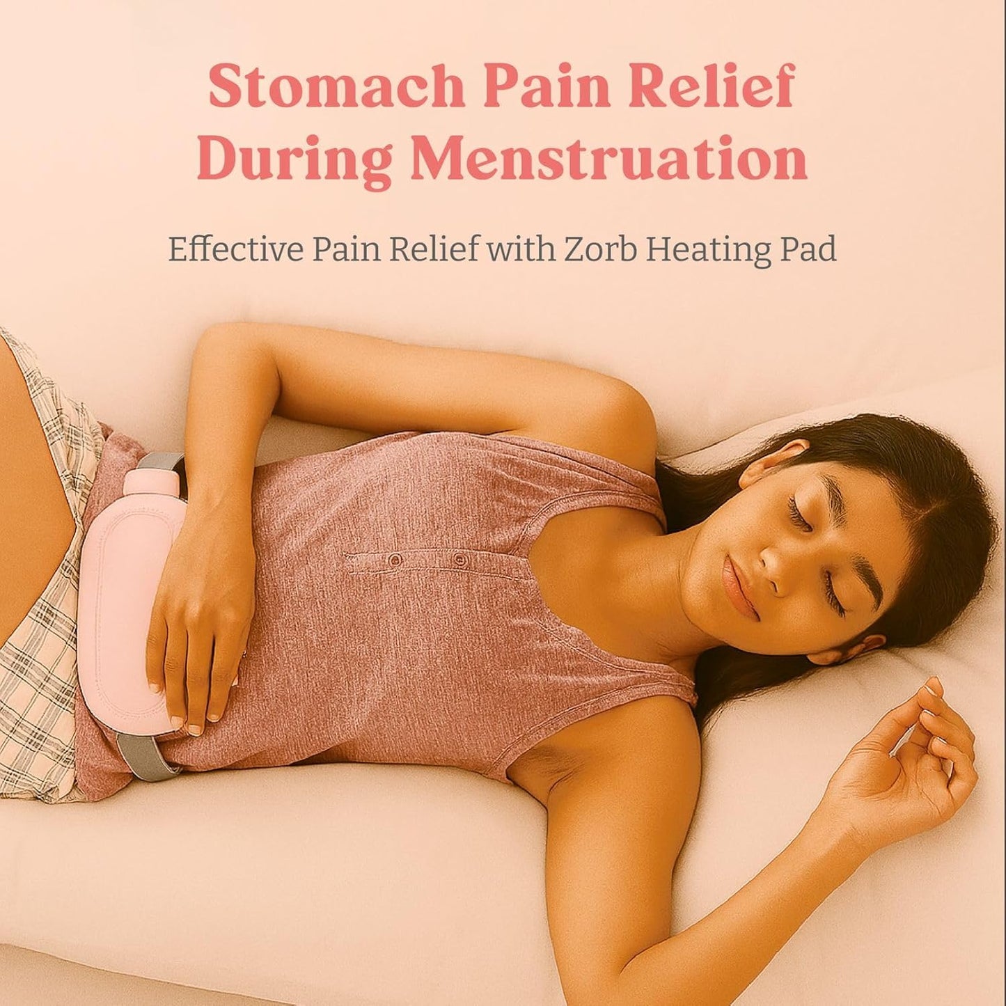 Electric Period Cramp Massager – Gentle Heating Pad for Quick Relief