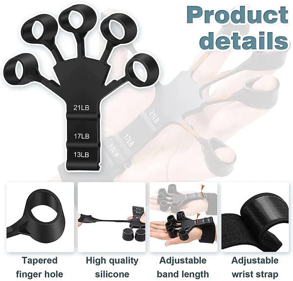 💪 Metal-Hook Grip Strength Trainer – Adjustable Hand Exerciser for Power & Endurance