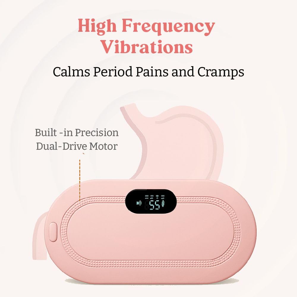Electric Period Cramp Massager – Gentle Heating Pad for Quick Relief