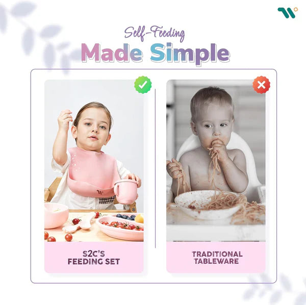 🥄 7-Piece Silicone Baby Cutlery Set – Safe Feeding Kit for Toddlers 👶 BPA-Free
