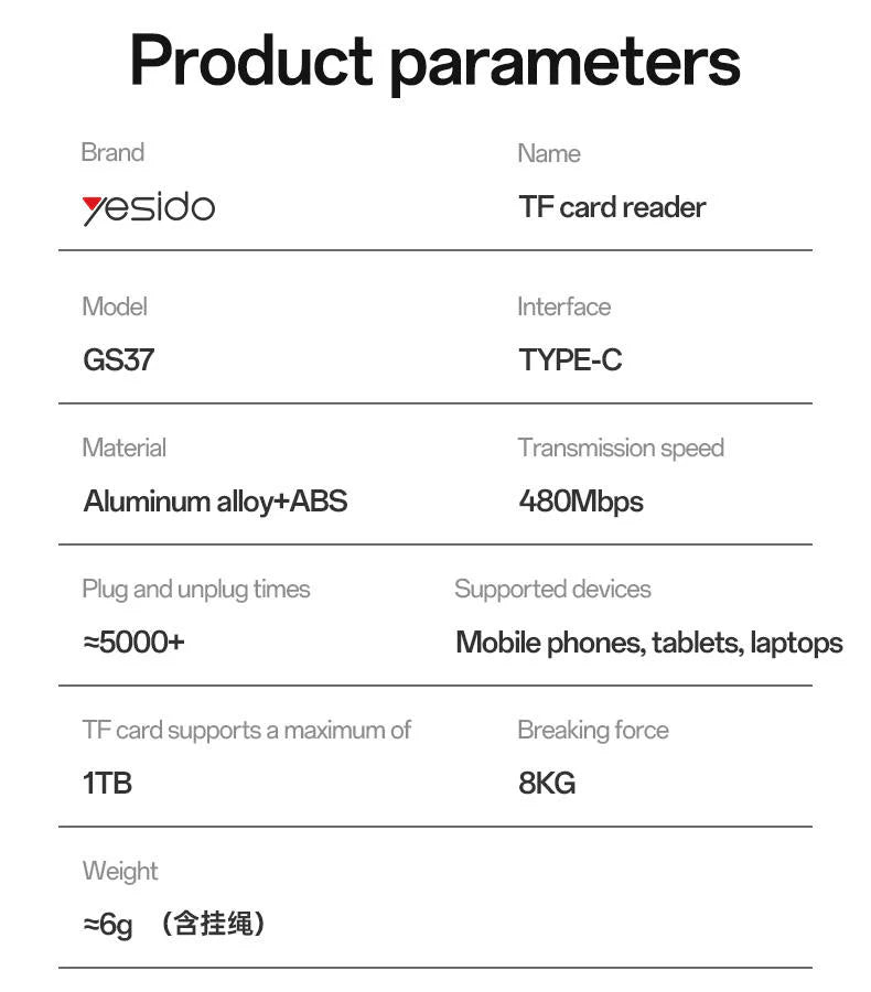 Type-C Card Reader