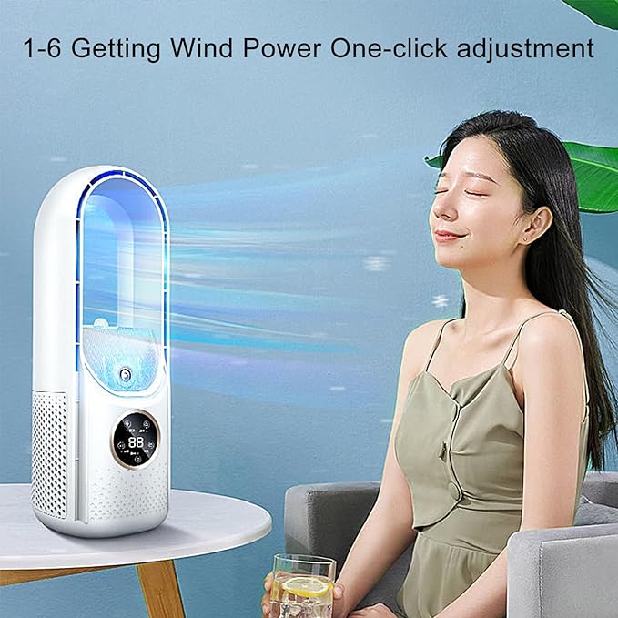 Portable Rechargeable Bladeless Air Fan