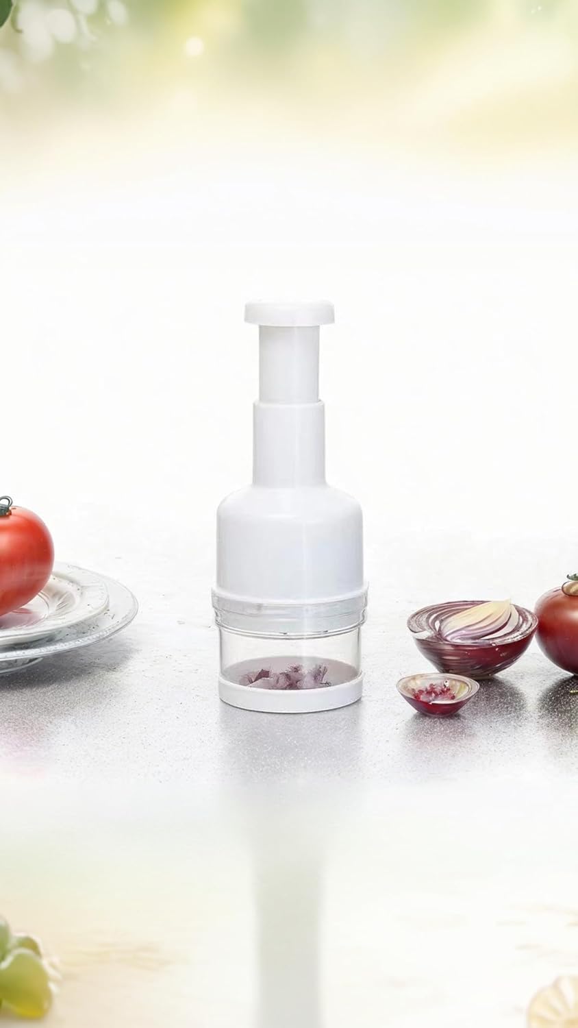 Manual Hand Press Vegetable Chopper & Onion Garlic Mincer