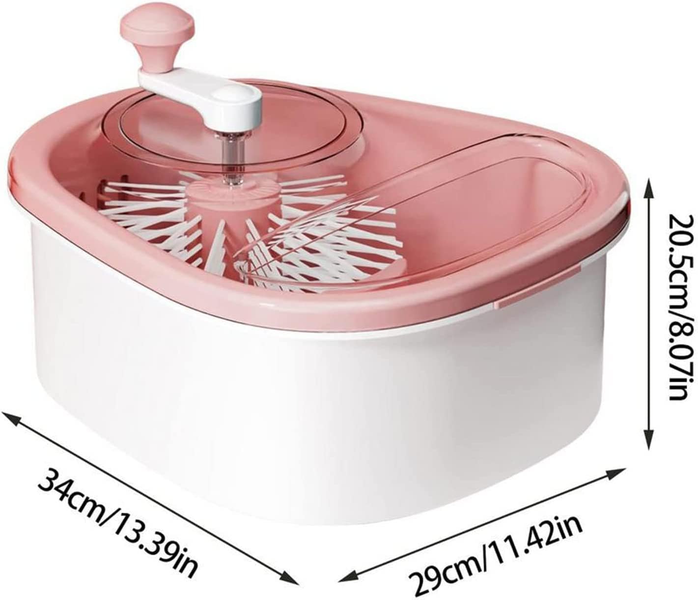 Fruit Cleaning Device 720 Degree Scrubbing Fruit And Vegetable Wash - Fruit And Vegetable Cleaning With Full-Sided Spin Scrubber Brush For Kitchen (Vegetable (Pink)