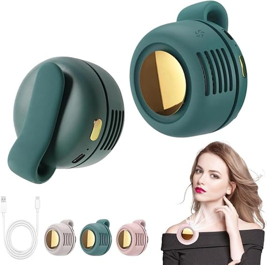 Portable Mini Bladeless Waist Clip Fan – 3 Speed Rechargeable Fan